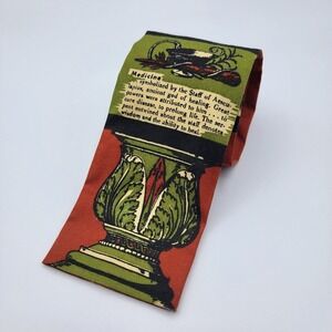 Rooster Vintage Mens Tie Definition of Medicine Doctor Cotton Square Tip Necktie